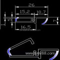 PVC Prevent leakage Glass Door Rubber Seal Strip